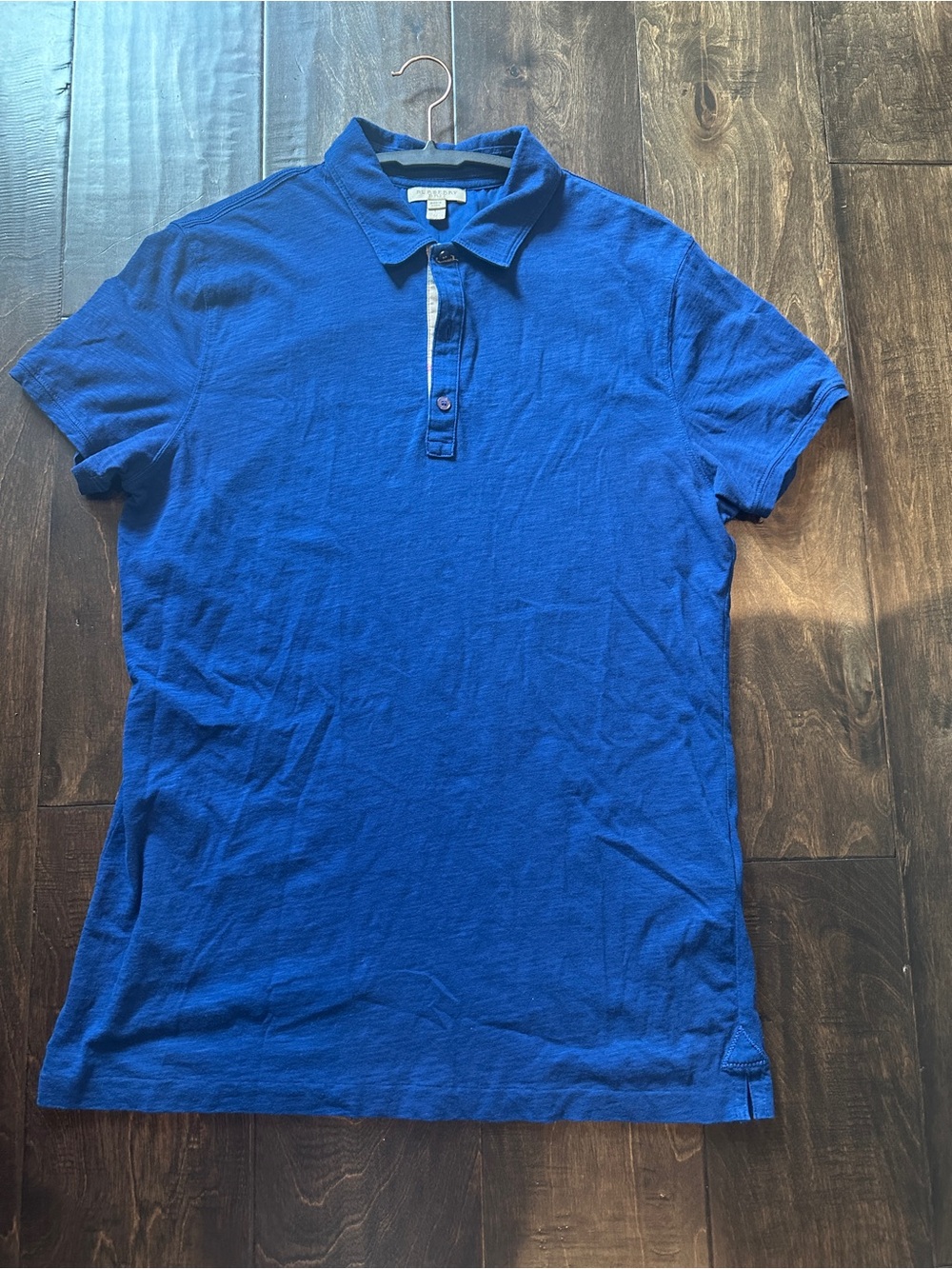 Burberry Royal Blue Short-Sleeve Polo